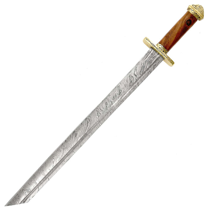 7th Century Damascus Steel Medieval Lang Saex Viking Sword