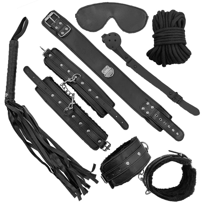 8-Piece Deep Black Weekender Bondage Set