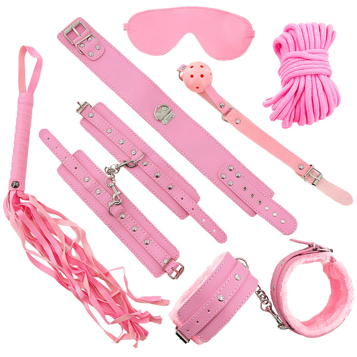 8-Piece Pretty in Pink Weekender Bondage Set