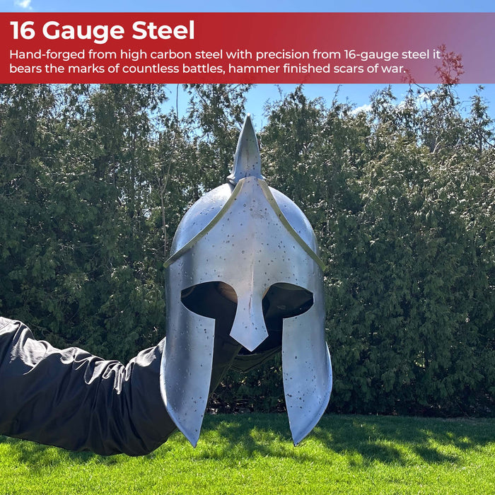 Aegis of Athena Greek Hoplite Battle-Scarred Helmet