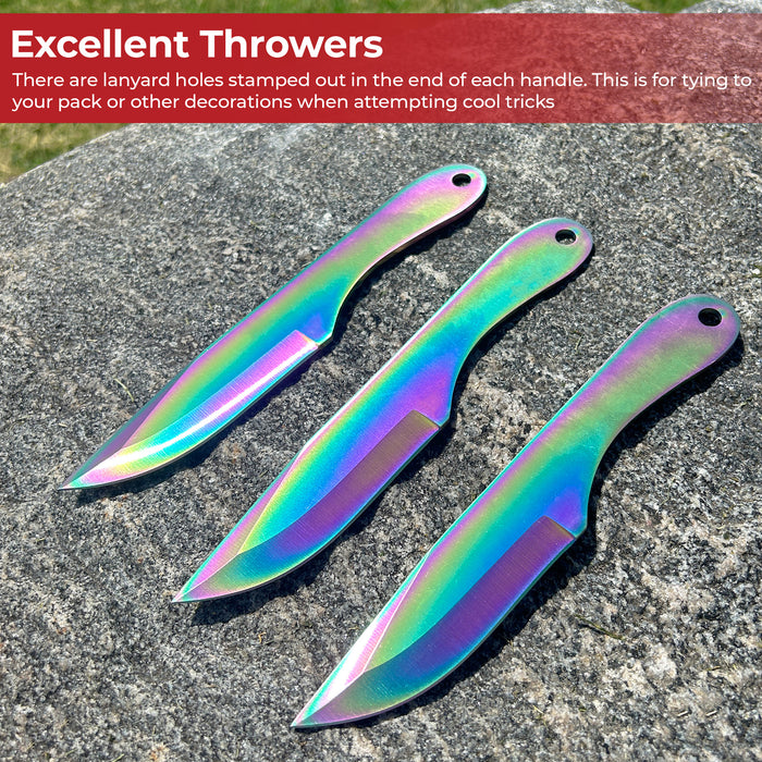 Aerodynamic Internal Reflection Balanced Throwing Knives