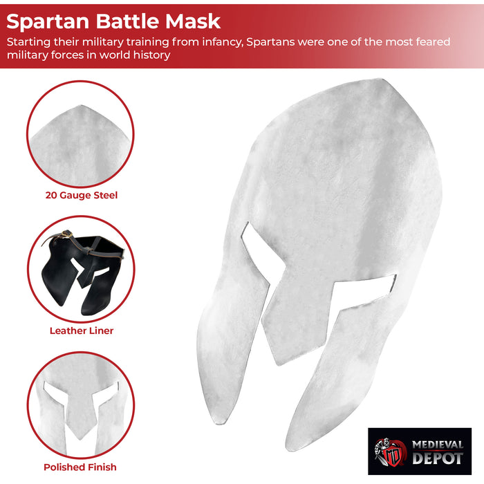 Ancient Mighty Spartan Facial Battle Mask