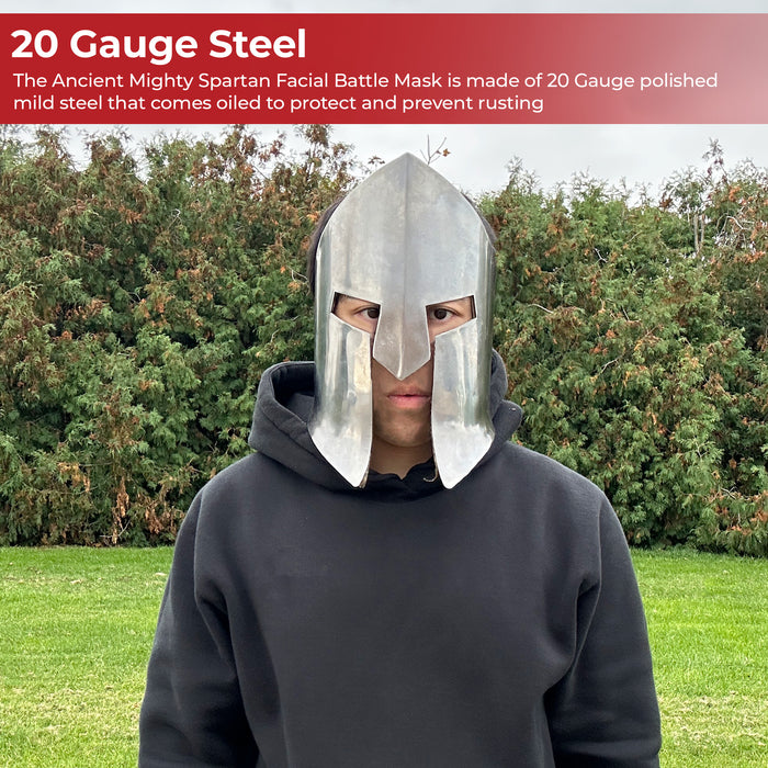 Ancient Mighty Spartan Facial Battle Mask
