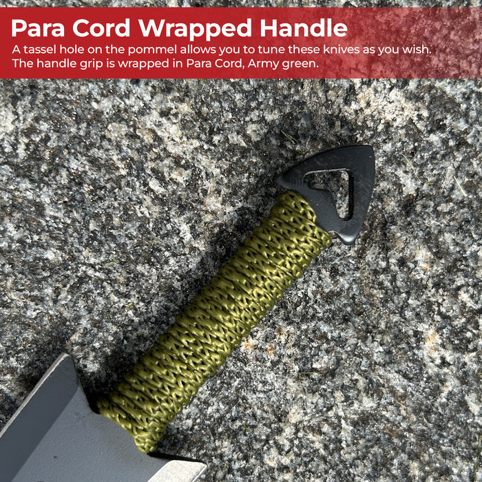 Apache Warrior Arrowhead Six Throwing Knife Set