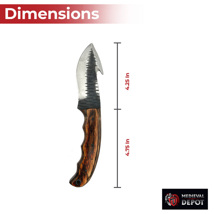 Barracuda Full Tang Gut Hook Outdoor Hunting Knife