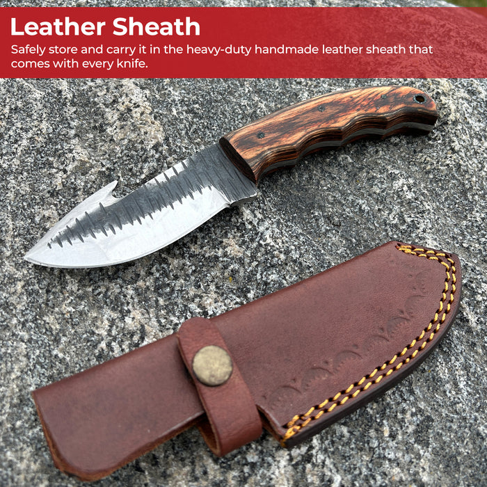 Barracuda Full Tang Gut Hook Outdoor Hunting Knife