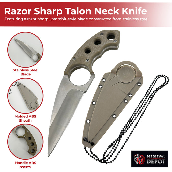 Bird Of Prey Talon Neck Knife