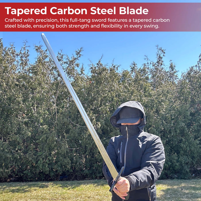 Black Knight Heavy Duty Sparring Sword Handmade for Battle