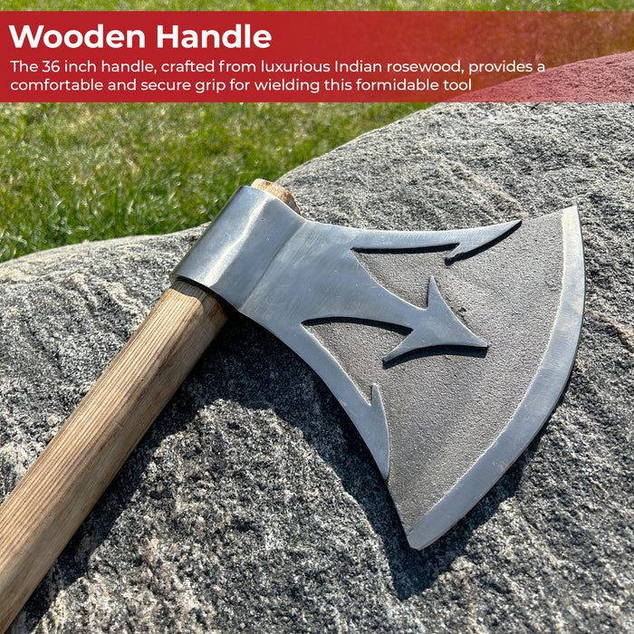 Briny Deep Trident Forged Large Two Handed Axe