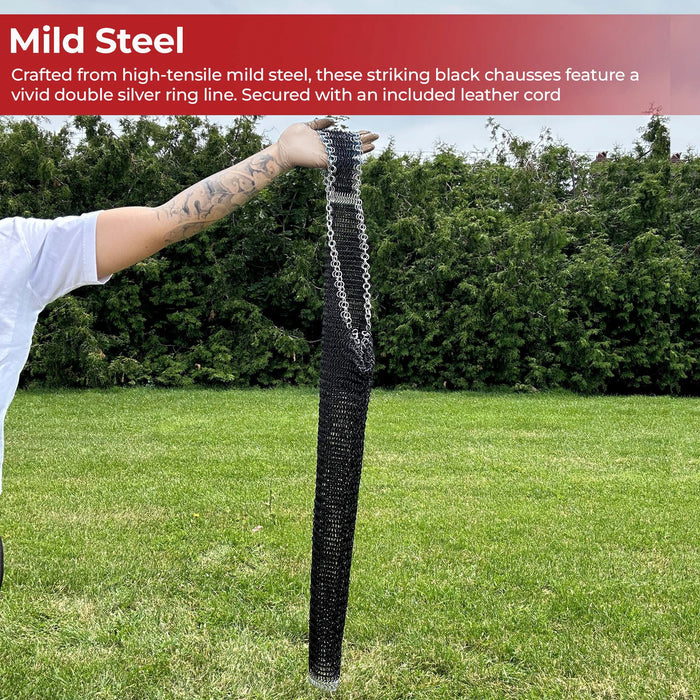 Battle-Ready Chainmail Chausses Leg Armor