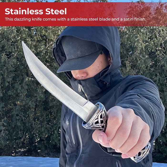 Ceremonial Sweeping Celtic Knot Dagger