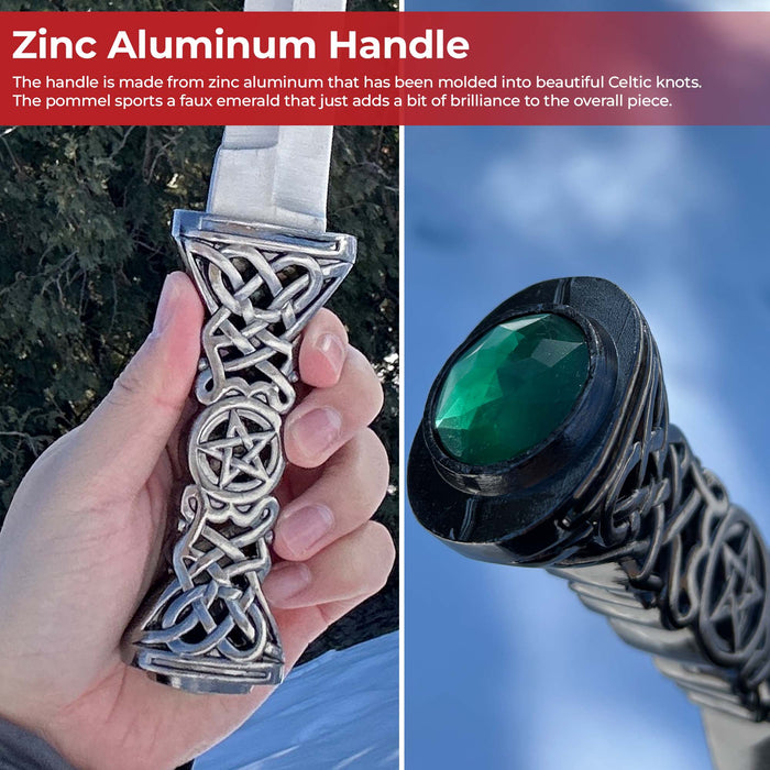 Ceremonial Sweeping Celtic Knot Dagger