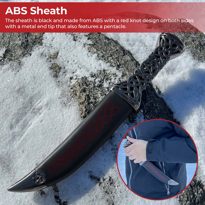 Ceremonial Sweeping Celtic Knot Dagger