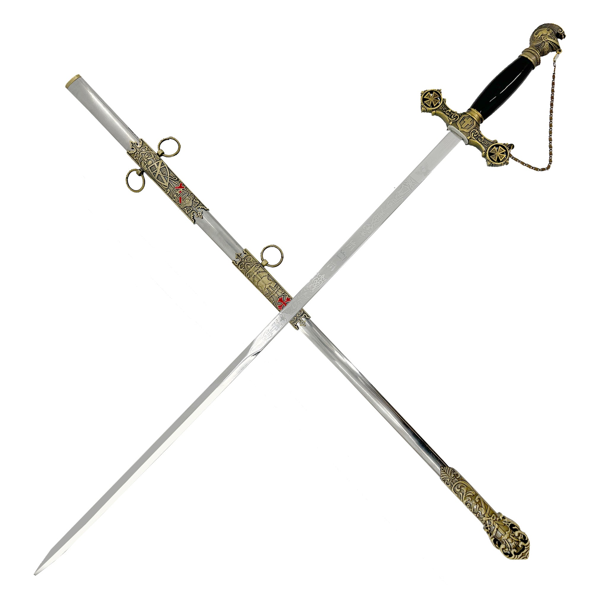 Chronicle of Chivalry Templar Knights Ornate Sword — Medieval Depot