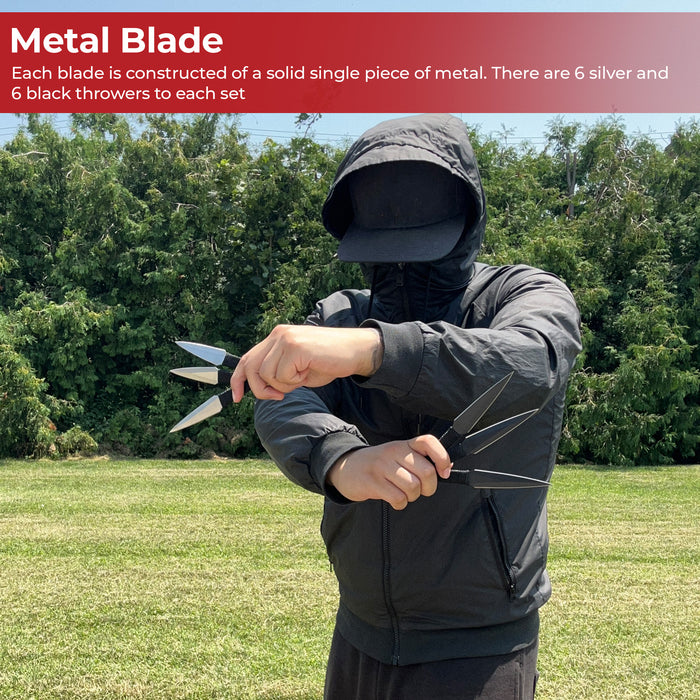 Complementary Opposites Kunai Throwing Knife Set