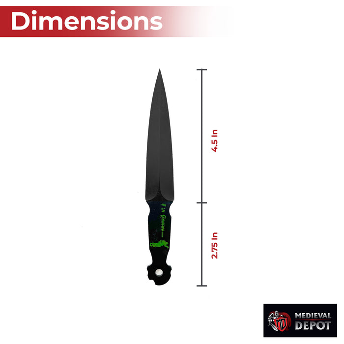 Corpse Defiance Im Coming Throwing Knife Set