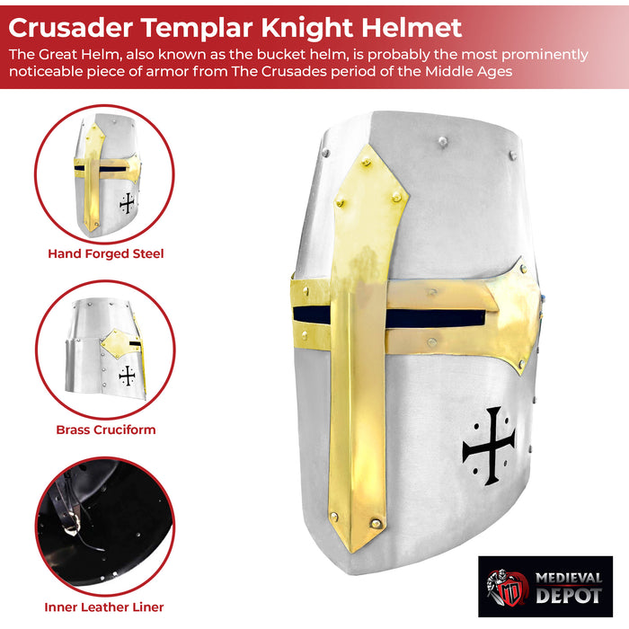 Crusader Templar Knight Helmet