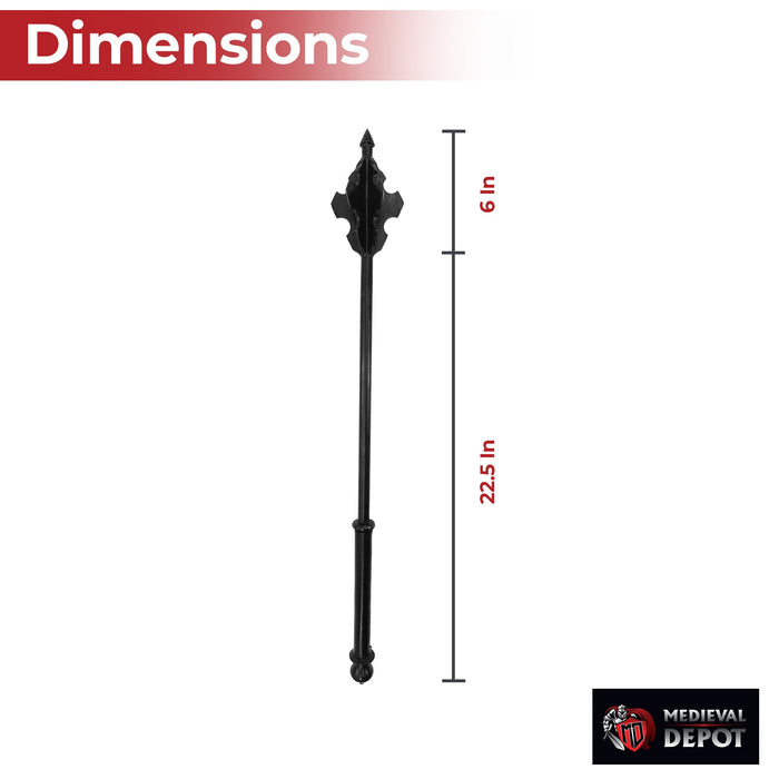 Cold Steel MAA Gothic Flanged Mace - 1055 Carbon Steel Plate-Armor Crusher