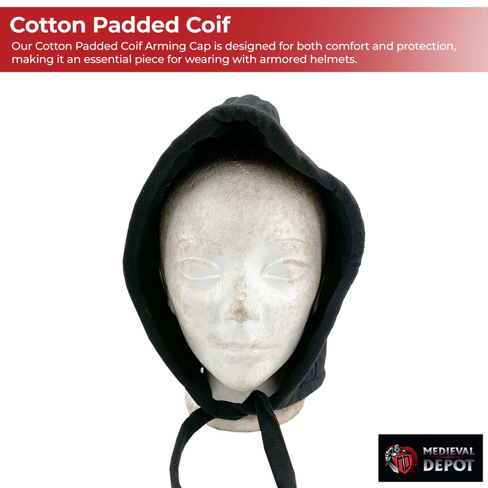 Cotton Padded Coif Arming Cap