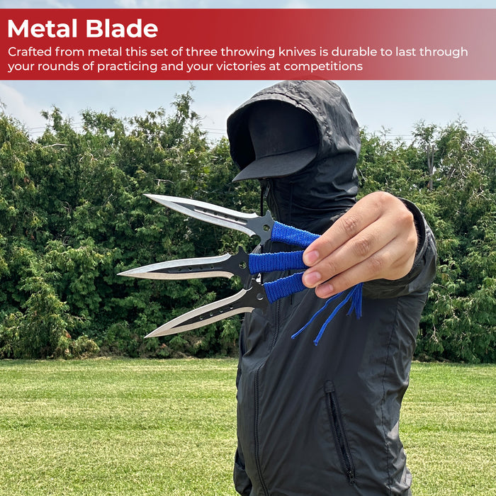 Dawn Sky Triple Threat Ninja Throwing Knife Set