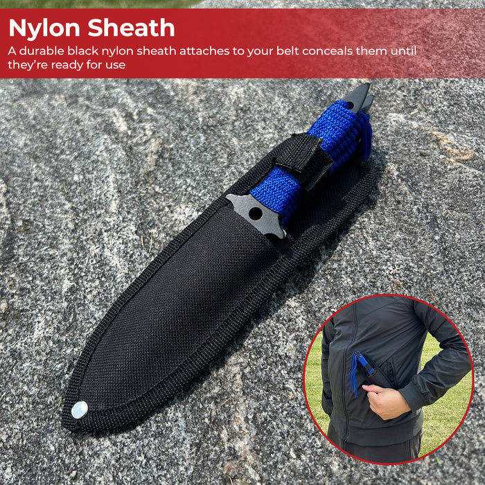 Dawn Sky Triple Threat Ninja Throwing Knife Set