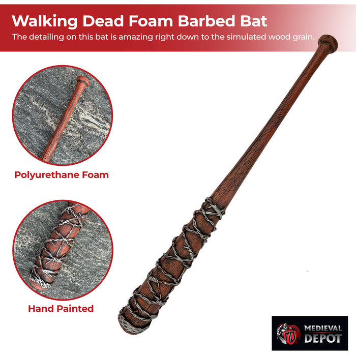 Dead Man Walking Foam Barbed Bat