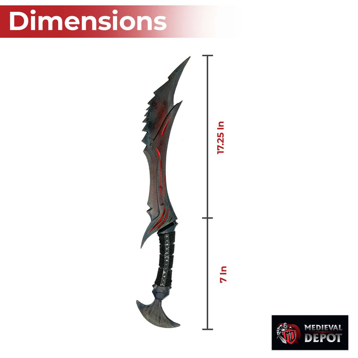 Demon Daedric Warrior Quest Role Play Dagger Full Size Replica