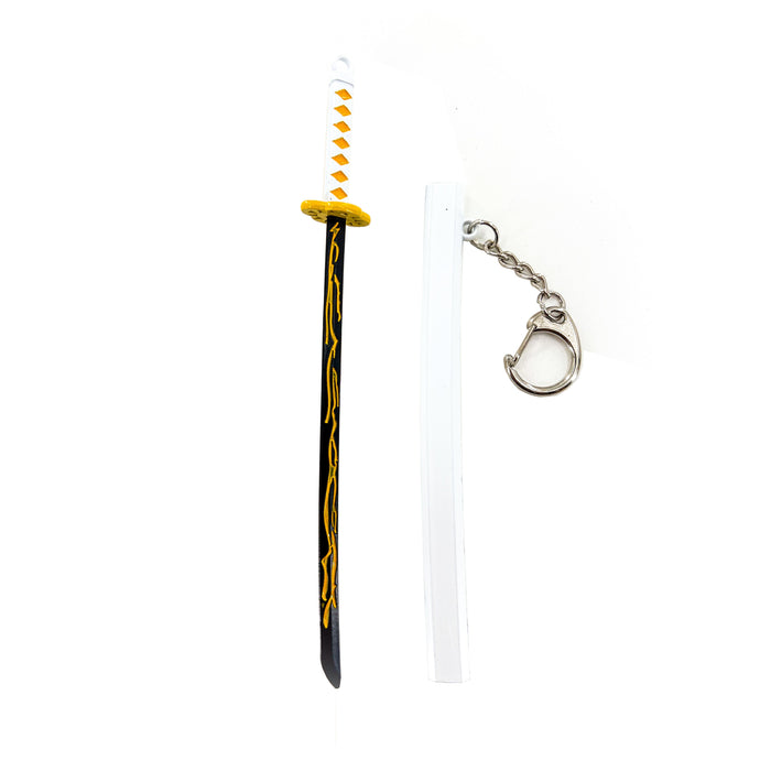 Demon Slayer Inspired Sword Keychain Agatsuma Zenitsu's Miniature Replica