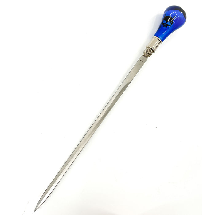 Devil's Skull Crusader Removable Blade Blue Sword Cane