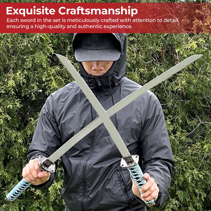 Dragon Edge Three Sword Katana Sword Set With Stand