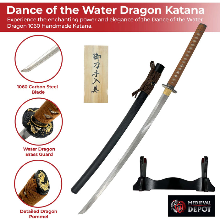 Dance of the Water Dragon 1060 Handmade Katana