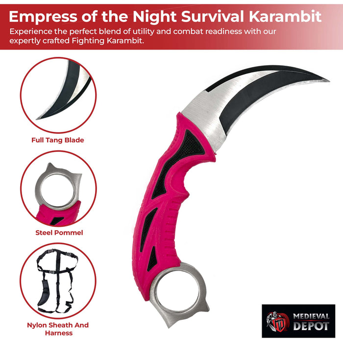 Empress of the Night Fixed Blade Survival Karambit