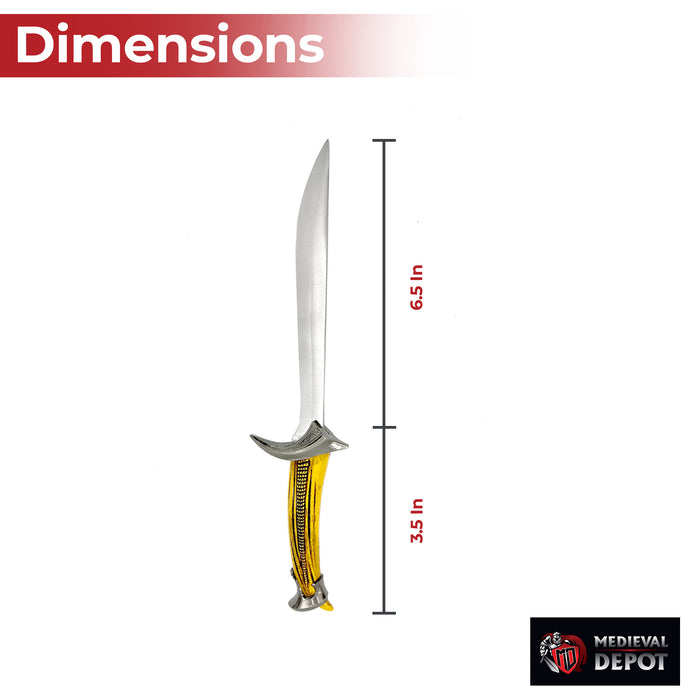 Elven Crest Enchanted Curved Dagger