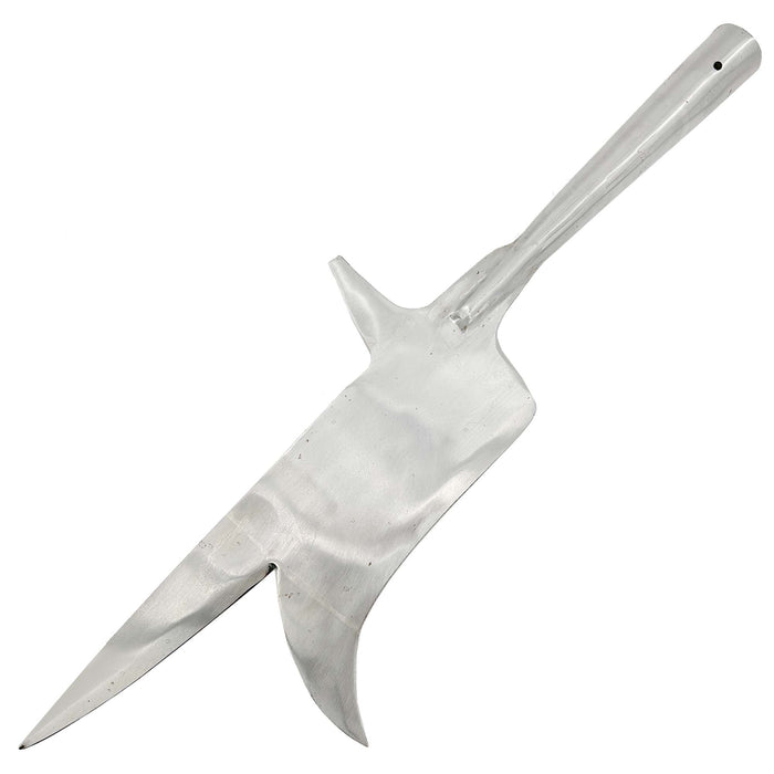 Farm to Battlefield Medieval Bill Spearhead with Back Spike and Hook