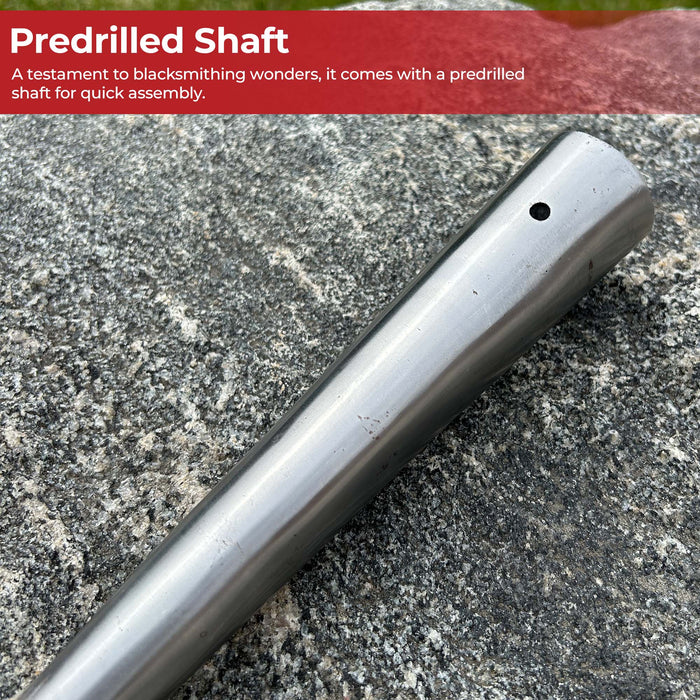 Farm to Battlefield Medieval Bill Spearhead with Back Spike and Hook