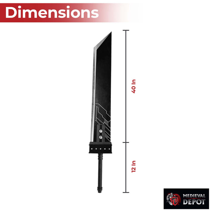 FF 55" Giant Metal Fantasy Sword