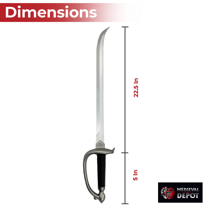 Foam Cutthroat Life Pirate Cutlass Sword