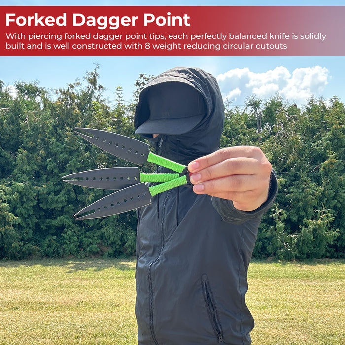 Forked Devil Three-Piece Throwing Knives