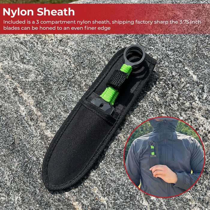 Forked Devil Three-Piece Throwing Knives