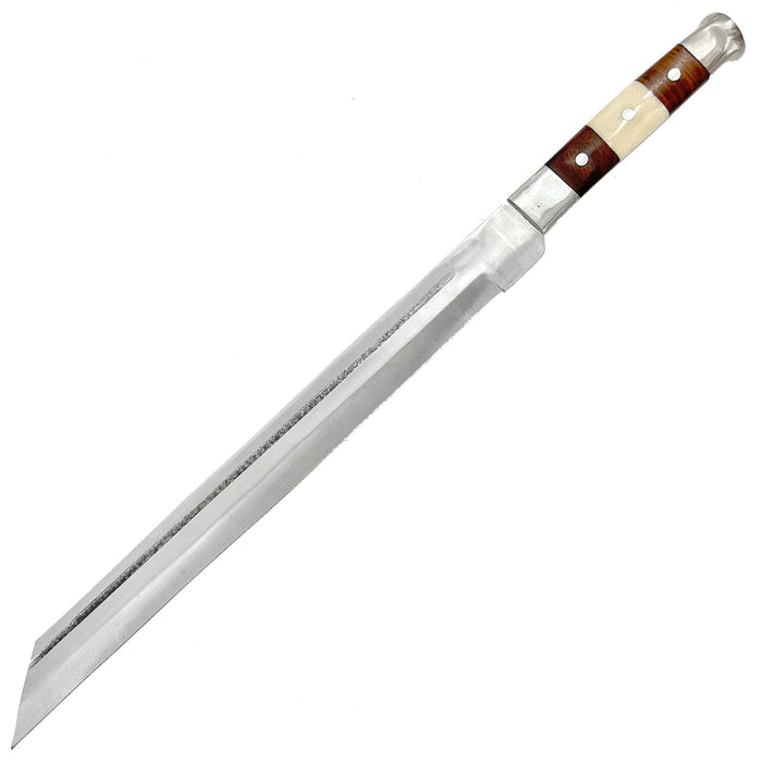 Full Tang Viking Seax Sword with Bone Handle