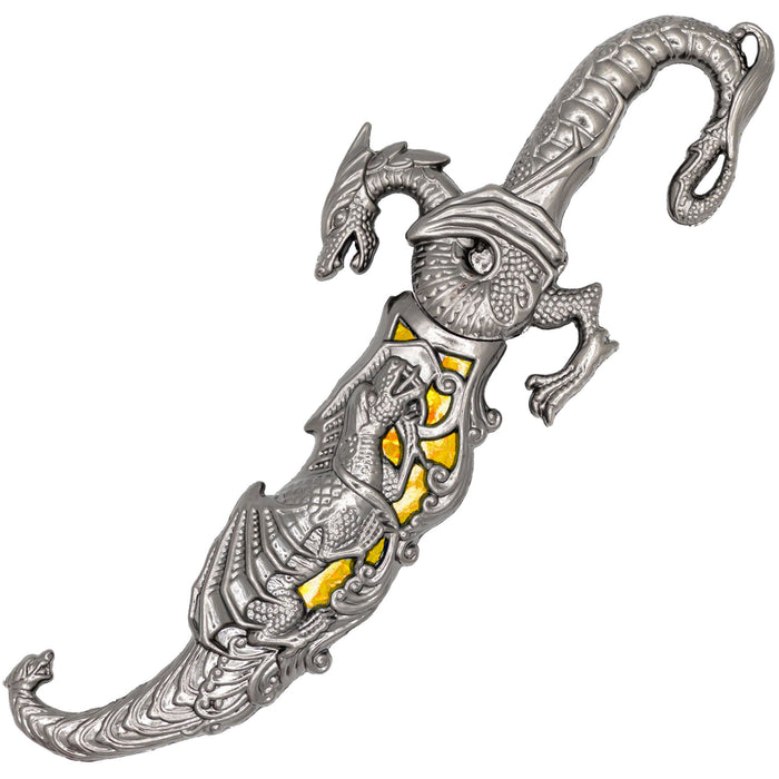 Golden Dragon Fantasy Dagger Knife