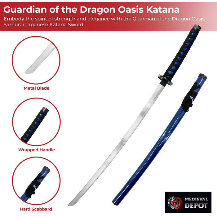 Guardian of the Dragon Oasis Samurai Japanese Katana Sword