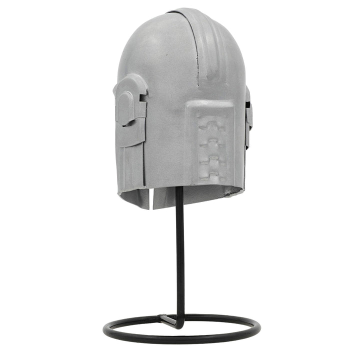 Miniature Galactic Bounty Hunter Helmet Display with Stand
