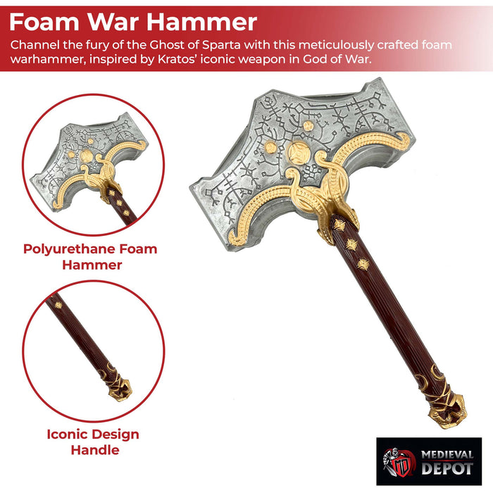 God of War Kratos Warhammer Foam