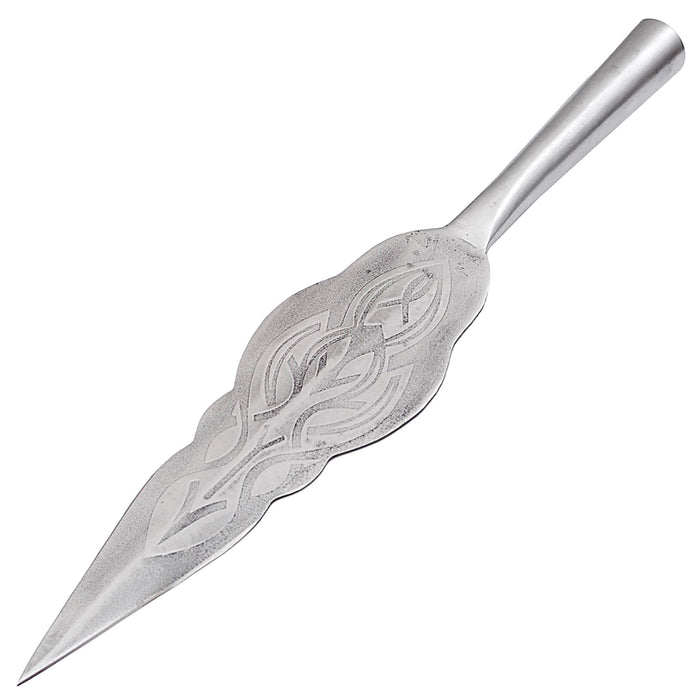 Haleth Large Ornate High Carbon Steel Sharpened Point Spear Head