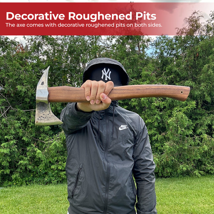 Hand Forged Fire Warden Pickaxe Hatchet