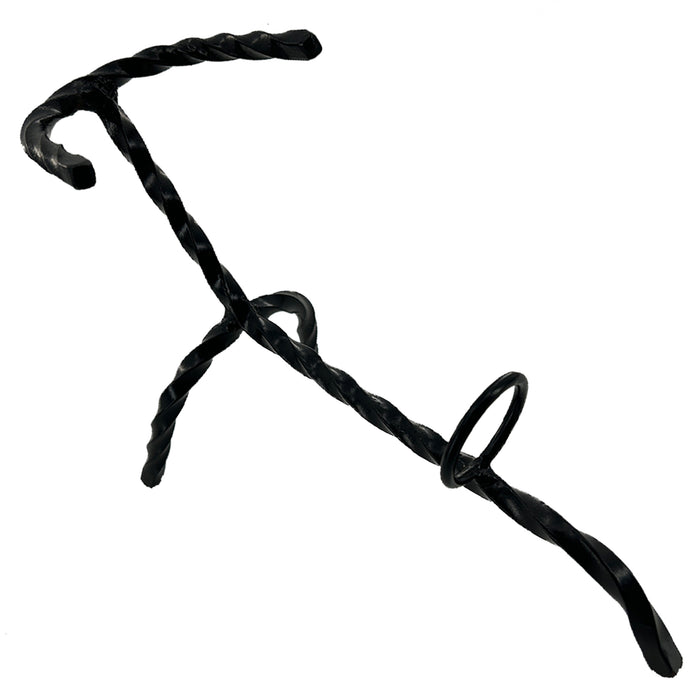 Hand Forged Twisted Iron Horn Stand