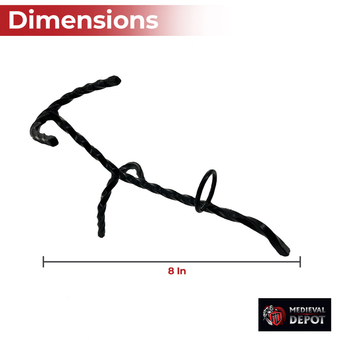 Hand Forged Twisted Iron Horn Stand