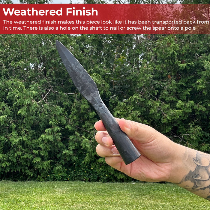 Hand Forged Viking Saga Iron Spear Head