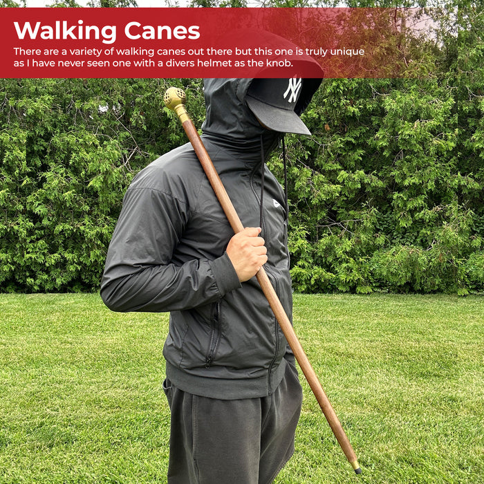 Handmade Divemaster Gentlemans Walking Cane